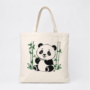 Printed Tote Panda
