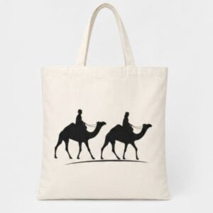 Printed Tote Camel
